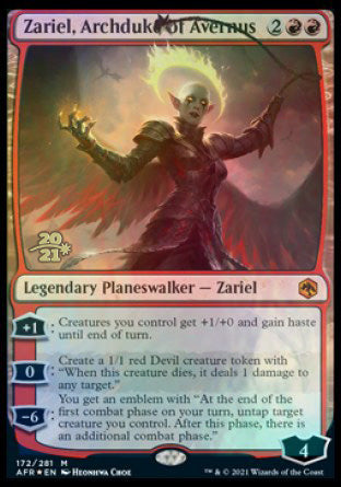 Zariel, Archduke of Avernus [Dungeons & Dragons: Adventures in the Forgotten Realms Prerelease Promos] | Amazing Games TCG