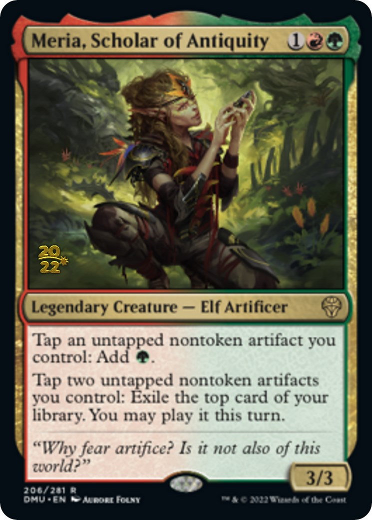 Meria, Scholar of Antiquity [Dominaria United Prerelease Promos] | Amazing Games TCG