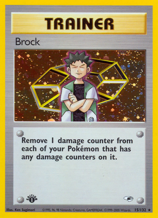 Brock (15/132) [Gym Heroes 1st Edition] | Amazing Games TCG