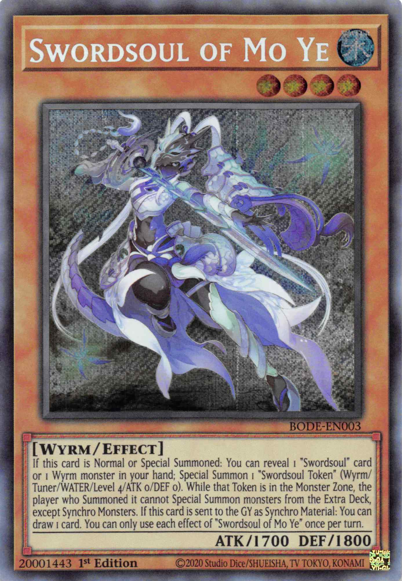 Swordsoul of Mo Ye [BODE-EN003] Secret Rare | Amazing Games TCG