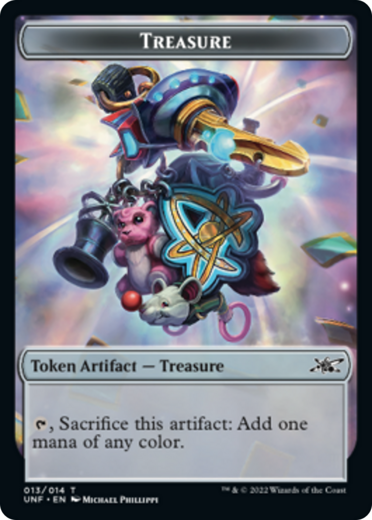 Teddy Bear // Treasure (013) Double-sided Token [Unfinity Tokens] | Amazing Games TCG