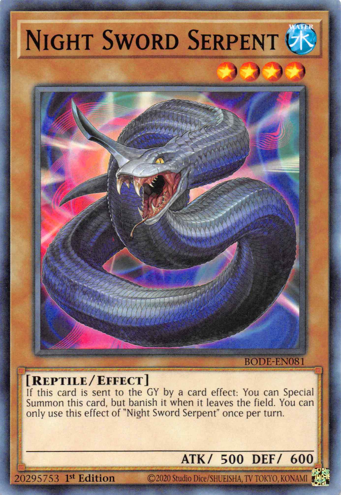 Night Sword Serpent [BODE-EN081] Common | Amazing Games TCG