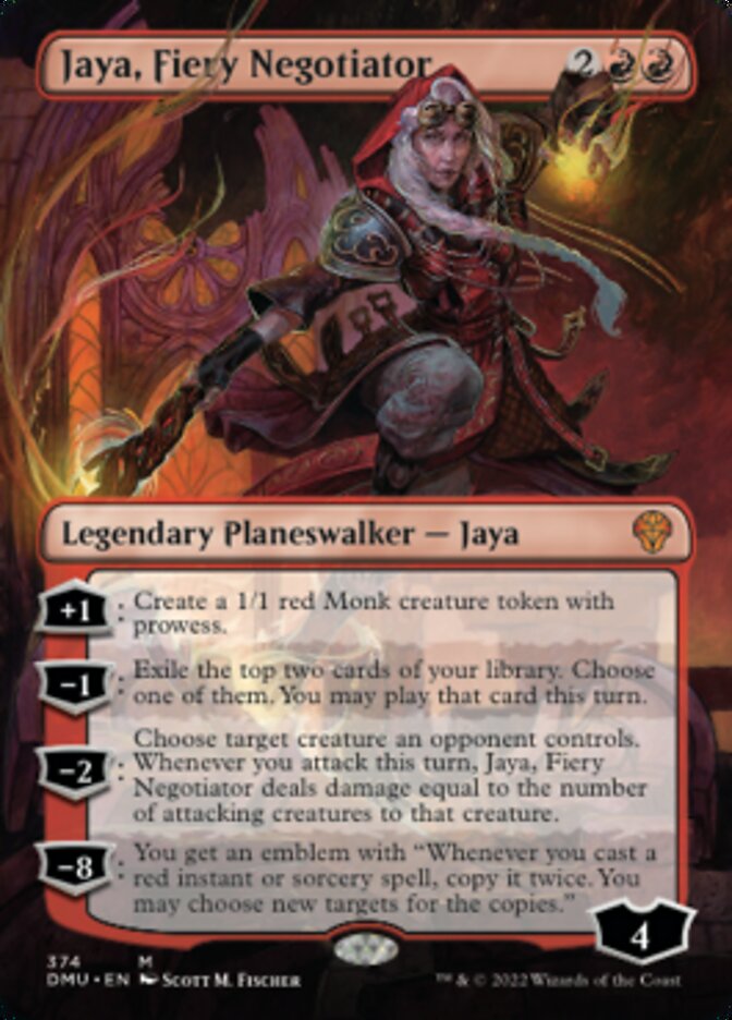 Jaya, Fiery Negotiator (Borderless) [Dominaria United] | Amazing Games TCG