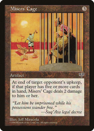 Misers' Cage [Mirage] | Amazing Games TCG