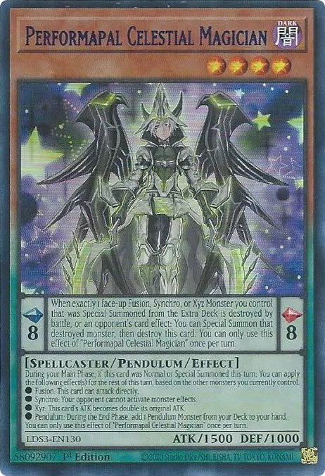 Performapal Celestial Magician (Blue) [LDS3-EN130] Ultra Rare | Amazing Games TCG