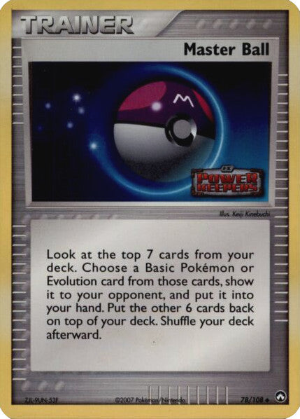 Master Ball (78/108) (Stamped) [EX: Power Keepers] | Amazing Games TCG