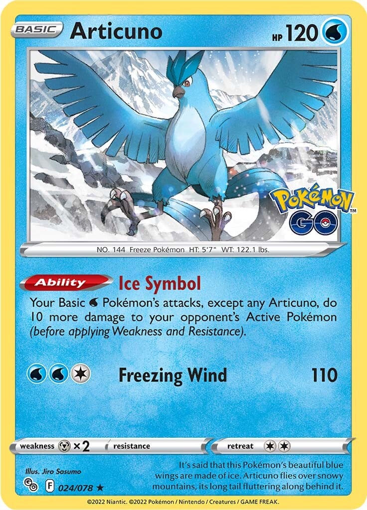 Articuno (024/078) [Pokémon GO] | Amazing Games TCG