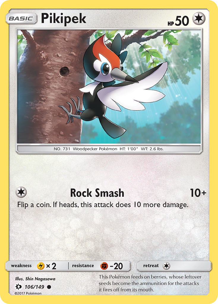 Pikipek (106/149) [Sun & Moon: Base Set] | Amazing Games TCG