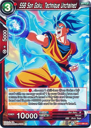 SSB Son Goku, Technique Unchained (BT11-006) [Vermilion Bloodline] | Amazing Games TCG