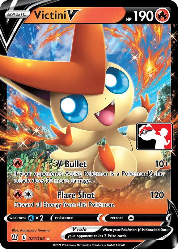 Victini V (021/163) [Prize Pack Series One] | Amazing Games TCG