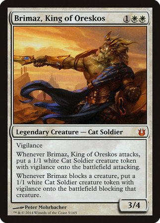 Brimaz, King of Oreskos [Born of the Gods] | Amazing Games TCG