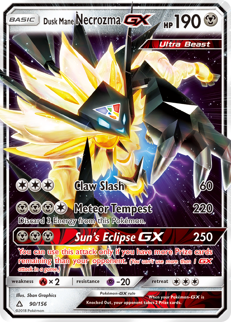 Dusk Mane Necrozma GX (90/156) [Sun & Moon: Ultra Prism] | Amazing Games TCG