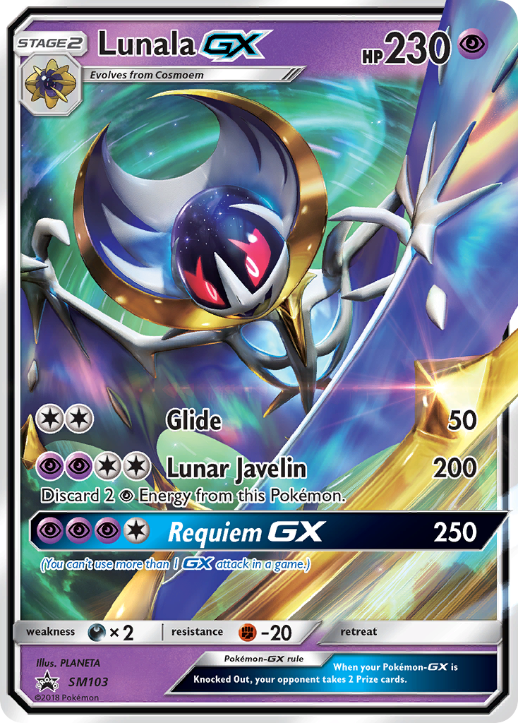 Lunala GX (SM103) [Sun & Moon: Black Star Promos] | Amazing Games TCG