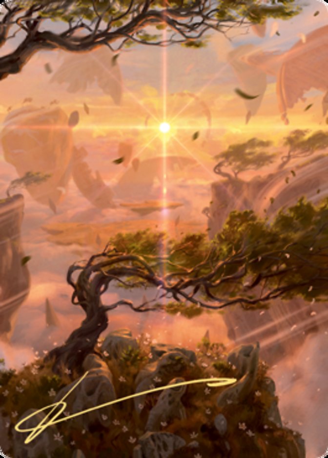 Windswept Heath Art Card (Gold-Stamped Signature) [Zendikar Rising Art Series] | Amazing Games TCG