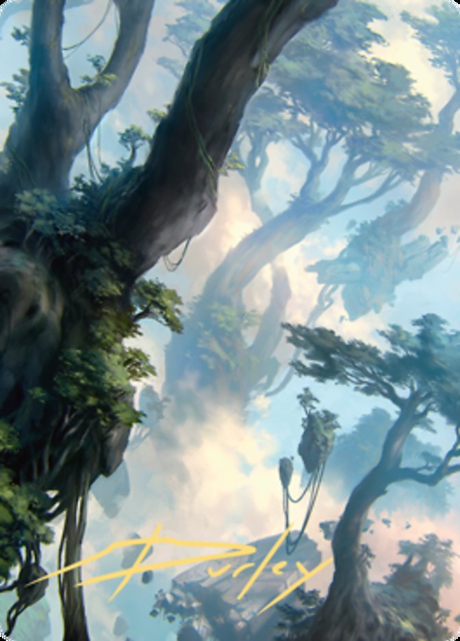 Forest 1 Art Card (Gold-Stamped Signature) [Zendikar Rising Art Series] | Amazing Games TCG