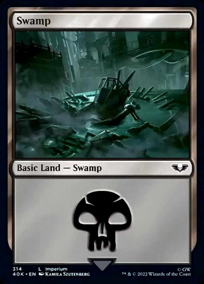 Swamp (314) [Universes Beyond: Warhammer 40,000] | Amazing Games TCG