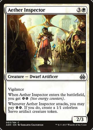 Aether Inspector [Aether Revolt] | Amazing Games TCG