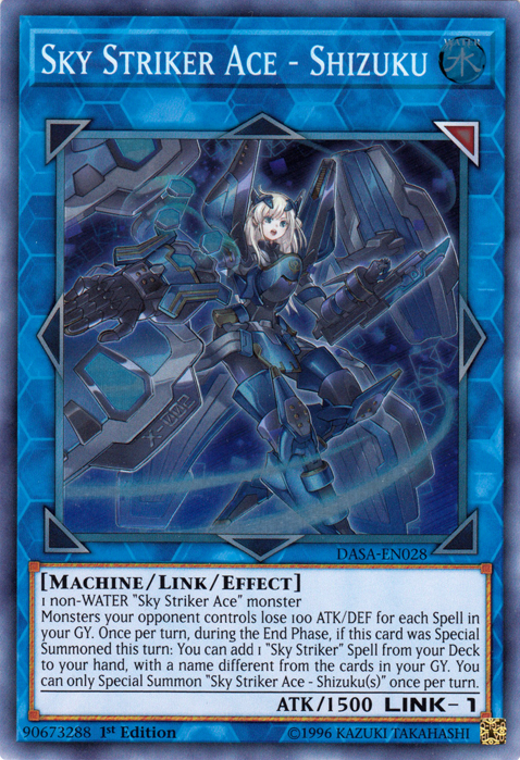 Sky Striker Ace - Shizuku [DASA-EN028] Super Rare | Amazing Games TCG