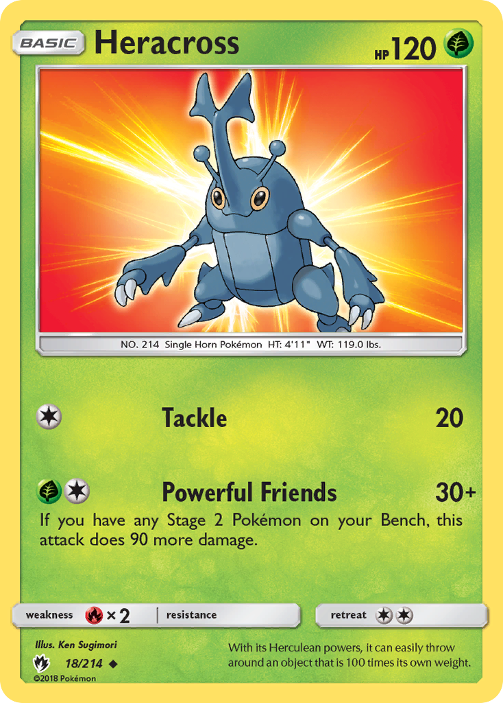 Heracross (18/214) [Sun & Moon: Lost Thunder] | Amazing Games TCG