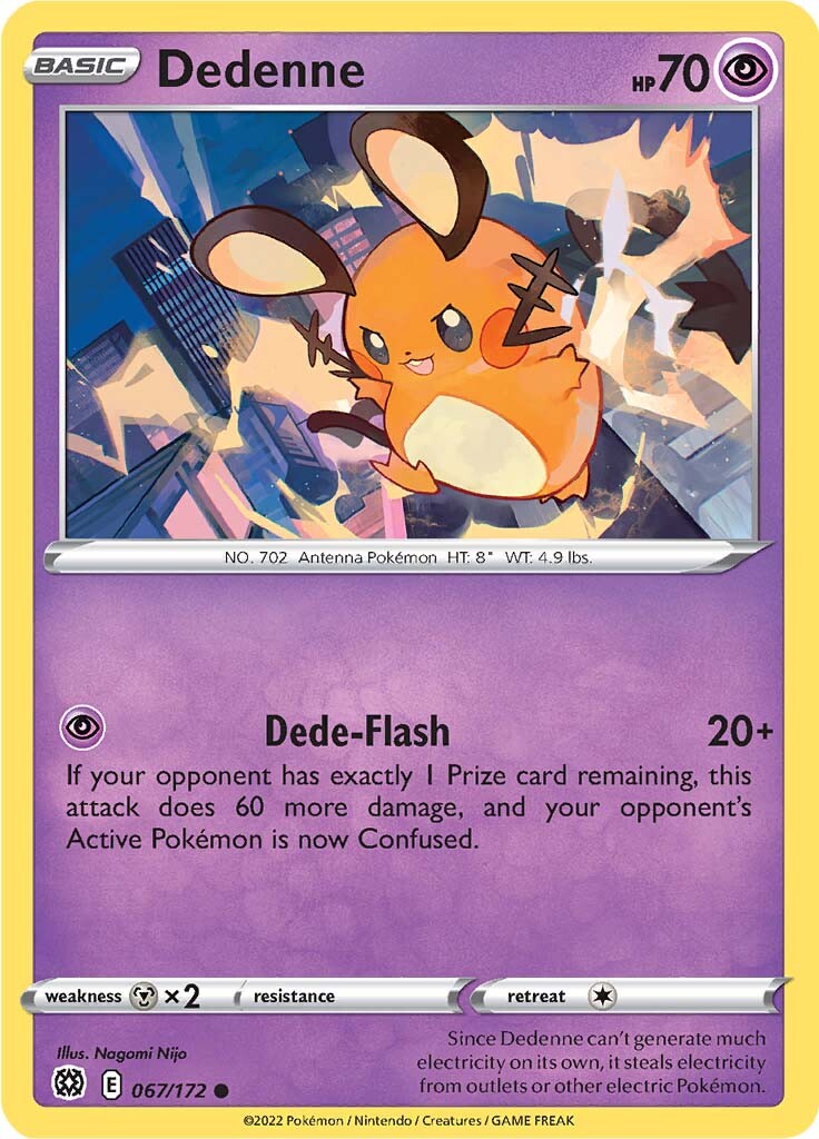 Dedenne (067/172) [Sword & Shield: Brilliant Stars] | Amazing Games TCG