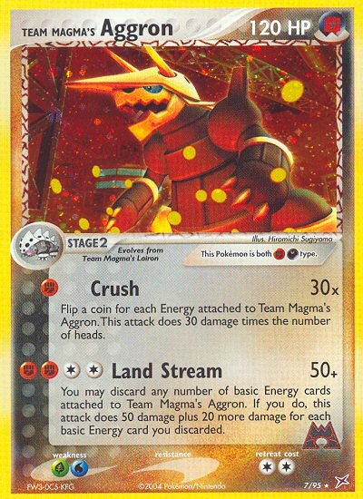 Team Magma's Aggron (7/95) [EX: Team Magma vs Team Aqua] | Amazing Games TCG