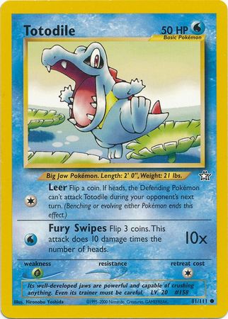 Totodile (81/111) [Neo Genesis Unlimited] | Amazing Games TCG