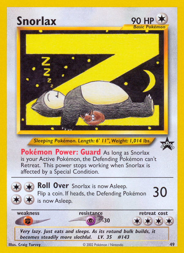 Snorlax (49) [Wizards of the Coast: Black Star Promos] | Amazing Games TCG