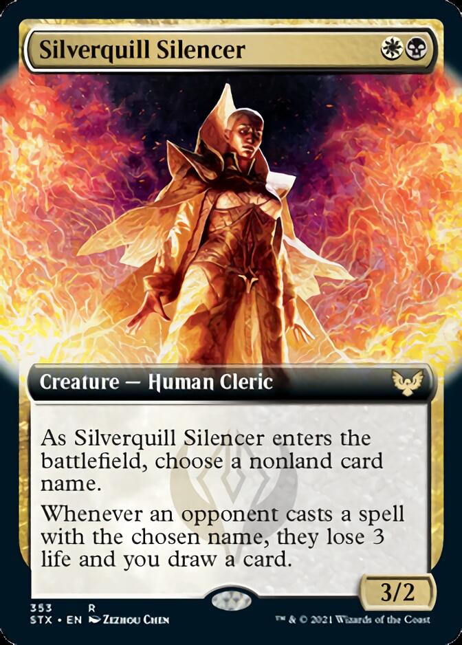 Silverquill Silencer (Extended) [Strixhaven: School of Mages] | Amazing Games TCG