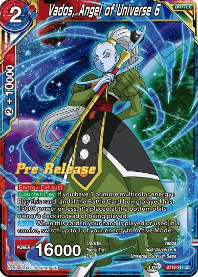 Vados, Angel of the Universe 6 (BT16-141) [Realm of the Gods Prerelease Promos] | Amazing Games TCG