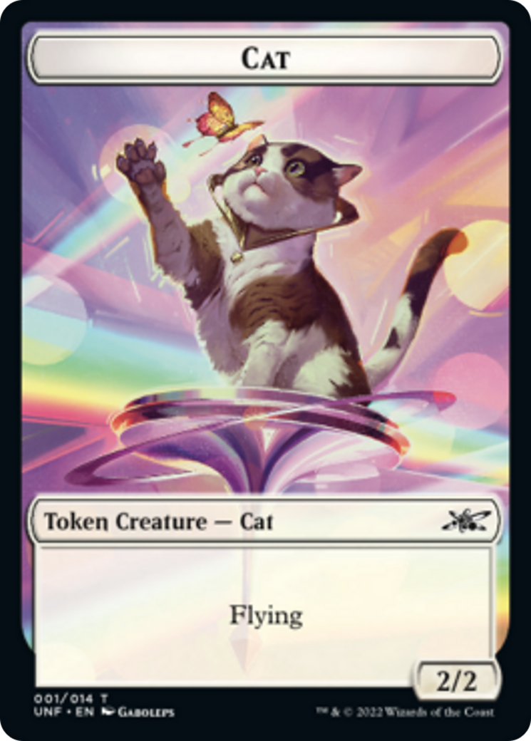 Cat // Treasure (12) Double-sided Token [Unfinity Tokens] | Amazing Games TCG