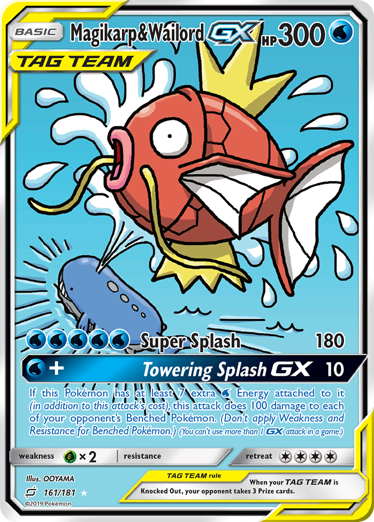 Magikarp & Wailord GX (161/181) [Sun & Moon: Team Up] | Amazing Games TCG