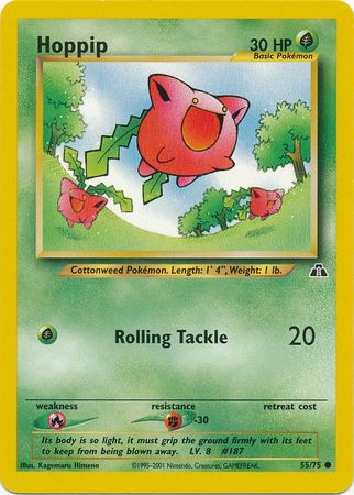 Hoppip (55/75) [Neo Discovery Unlimited] | Amazing Games TCG