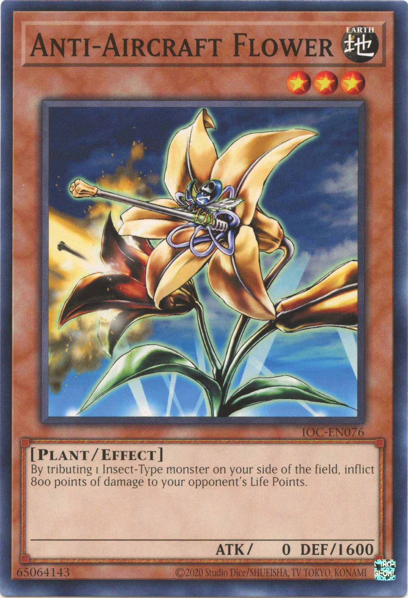 Anti-Aircraft Flower (25th Anniversary) [IOC-EN076] Common | Amazing Games TCG