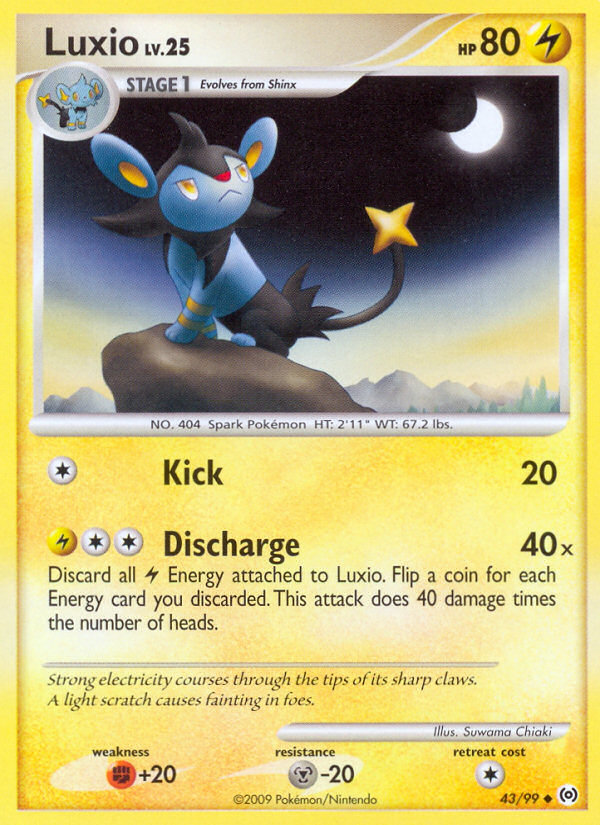 Luxio (43/99) [Platinum: Arceus] | Amazing Games TCG