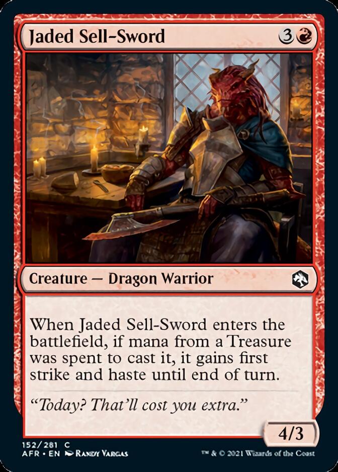 Jaded Sell-Sword [Dungeons & Dragons: Adventures in the Forgotten Realms] | Amazing Games TCG