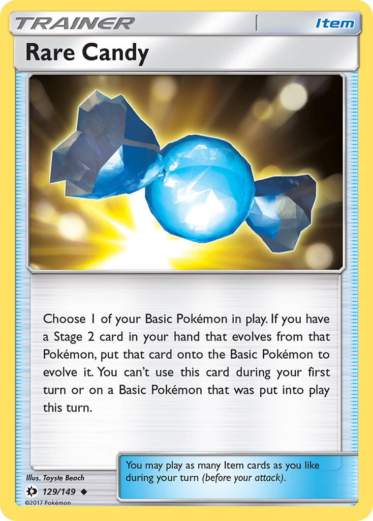 Rare Candy (129/149) [Sun & Moon: Base Set] | Amazing Games TCG