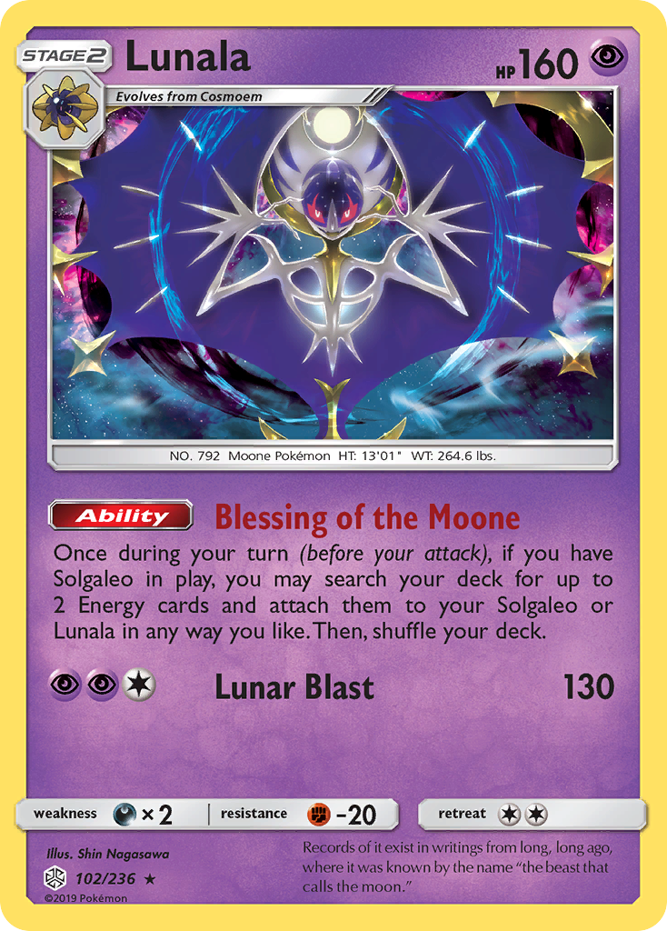 Lunala (102/236) [Sun & Moon: Cosmic Eclipse] | Amazing Games TCG