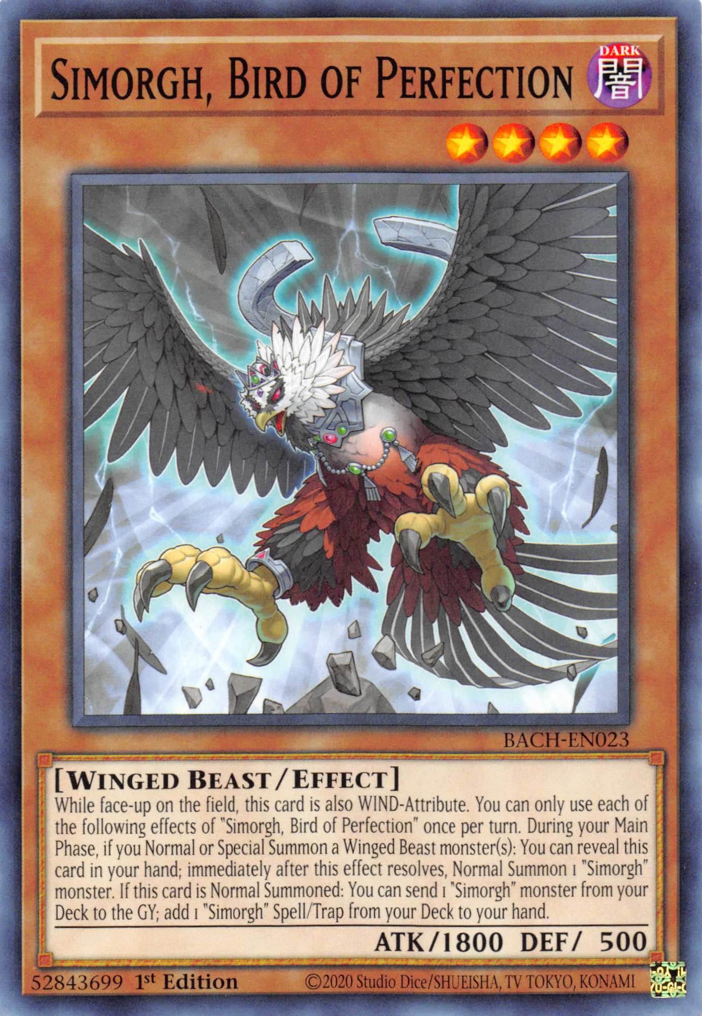 Simorgh, Bird of Perfection [BACH-EN023] Common | Amazing Games TCG