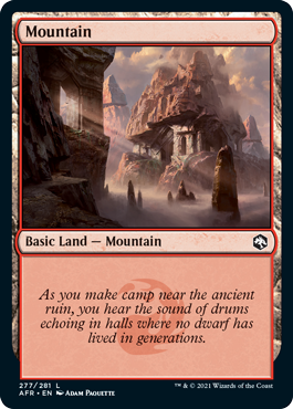 Mountain (277) [Dungeons & Dragons: Adventures in the Forgotten Realms] | Amazing Games TCG