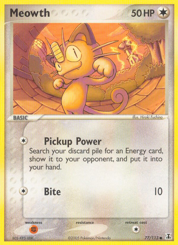 Meowth (77/113) [EX: Delta Species] | Amazing Games TCG