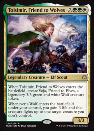 Tolsimir, Friend to Wolves [War of the Spark] | Amazing Games TCG