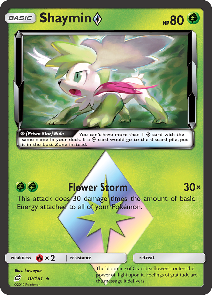 Shaymin (10/181) (Prism Star) [Sun & Moon: Team Up] | Amazing Games TCG