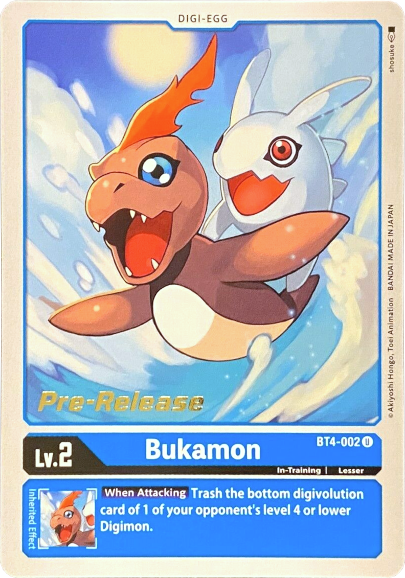 Bukamon [BT4-002] [Great Legend Pre-Release Promos] | Amazing Games TCG