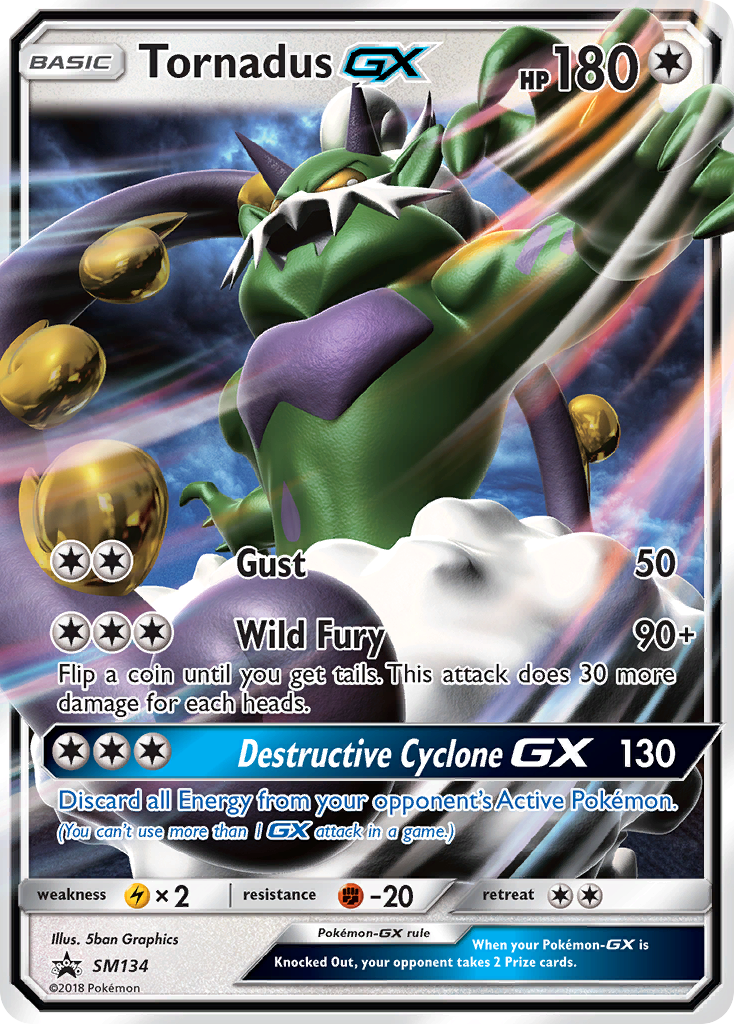 Tornadus GX (SM134) [Sun & Moon: Black Star Promos] | Amazing Games TCG