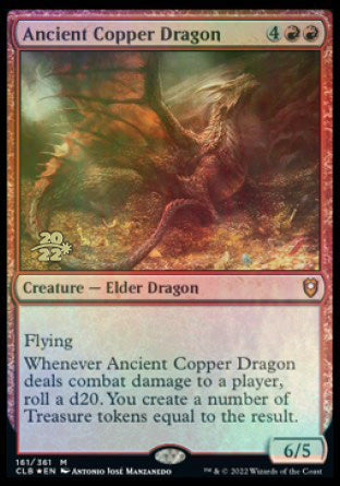 Ancient Copper Dragon [Commander Legends: Battle for Baldur's Gate Prerelease Promos] | Amazing Games TCG