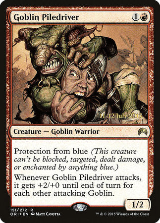 Goblin Piledriver [Magic Origins Promos] | Amazing Games TCG