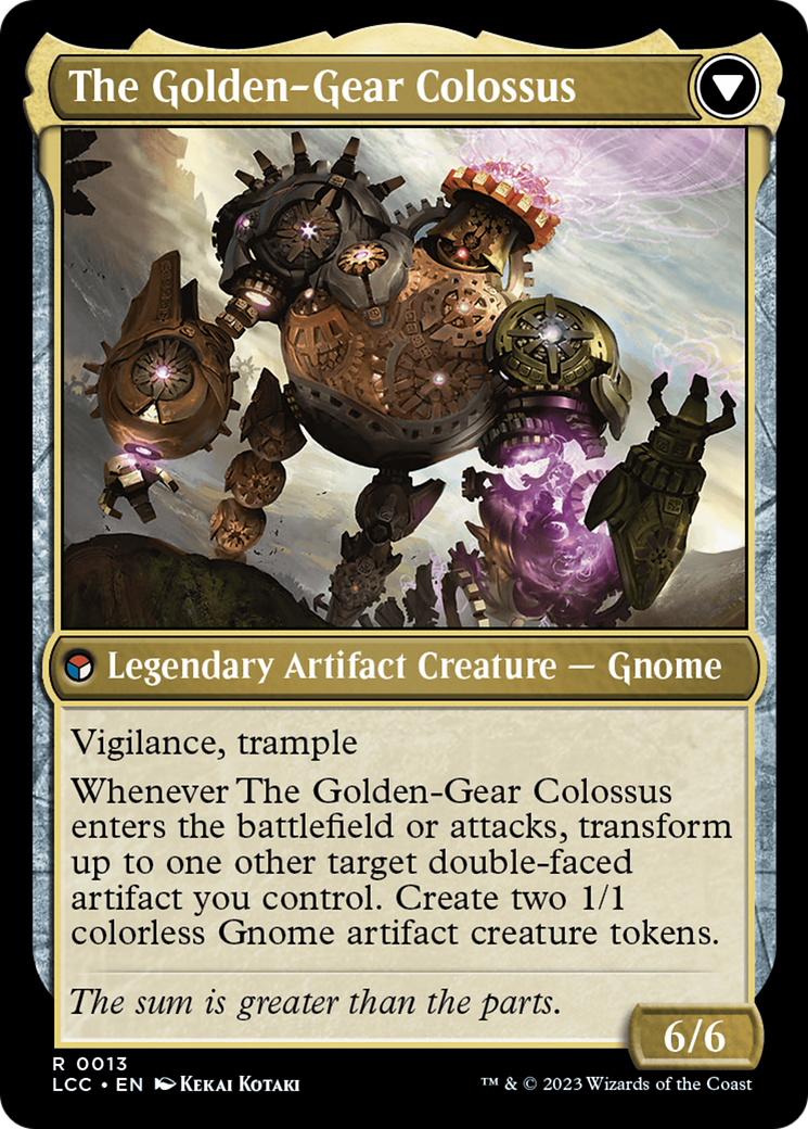 Tetzin, Gnome Champion // The Golden-Gear Colossus [The Lost Caverns of Ixalan Commander] | Amazing Games TCG