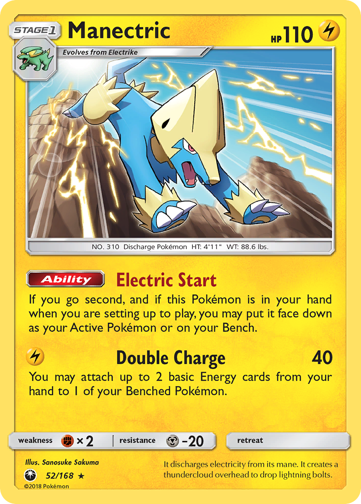 Manectric (52/168) [Sun & Moon: Celestial Storm] | Amazing Games TCG