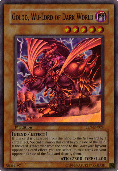 Goldd, Wu-Lord of Dark World [EEN-EN024] Super Rare | Amazing Games TCG