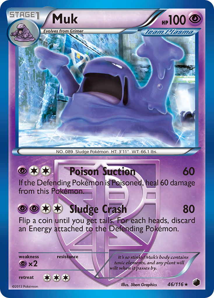 Muk (46/116) [Black & White: Plasma Freeze] | Amazing Games TCG